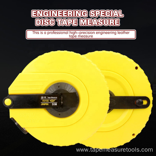 portable new fiberglass long tape measure 50 meter